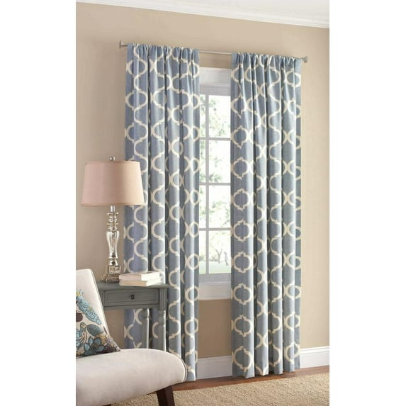 Mainstays Canvas Iron Work Curtain Panel