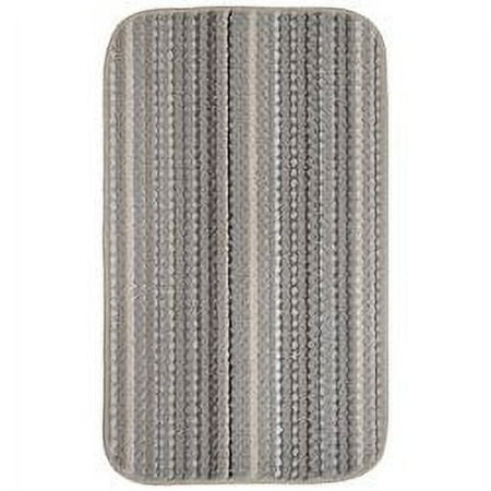Mainstays Carnival Stripe Polypropylene Assorted Earth Tones Indoor Area Rug, 18" x 30"