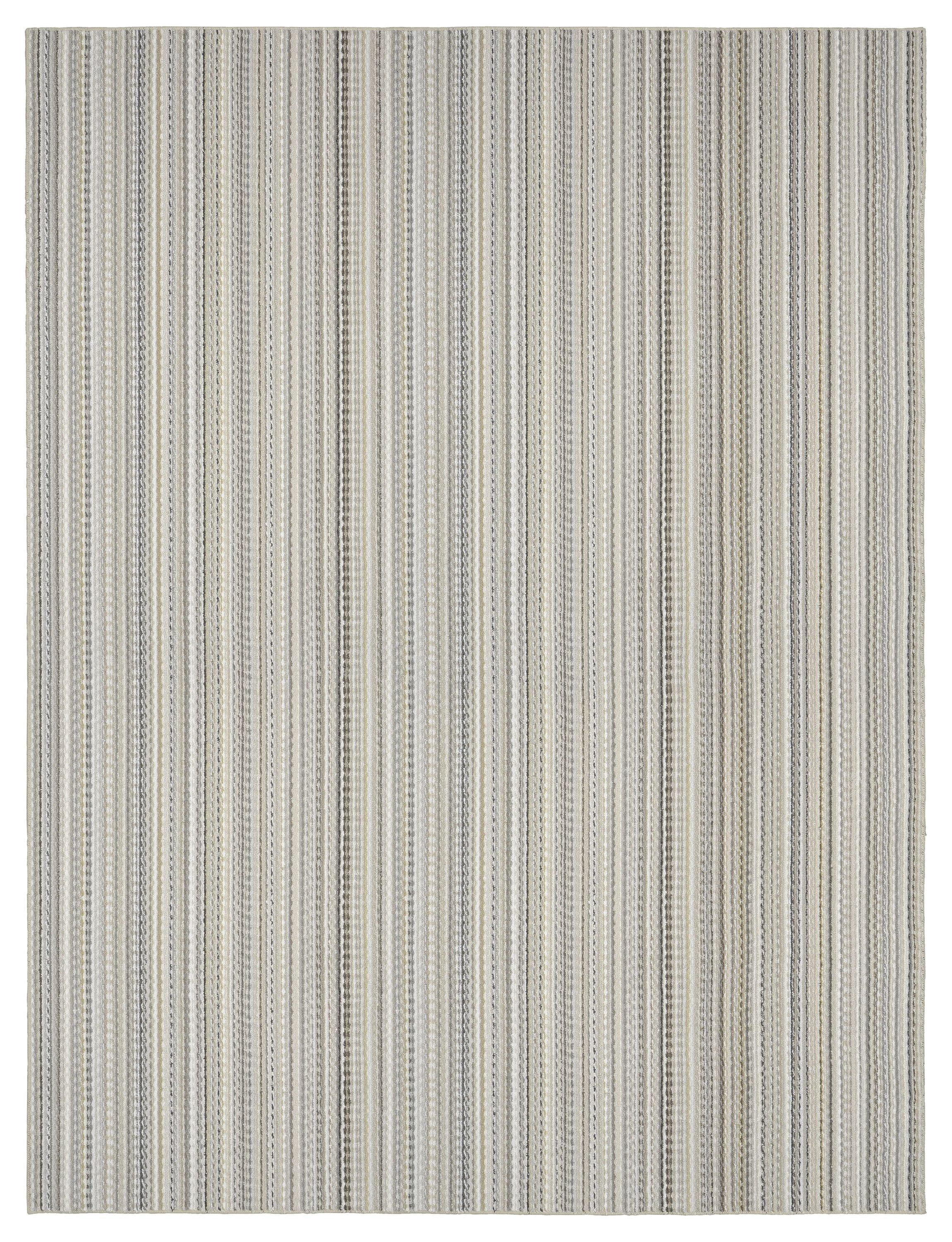 Mainstays Carnival Stripe Polypropylene Assorted Earth Tones Indoor Area Rug, 30" x 40"