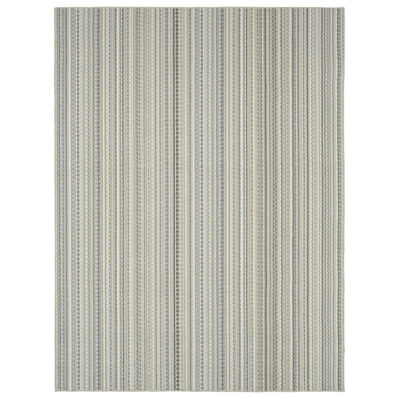 Mainstays Carnival Stripe Assorted Earth Tones Indoor Area Rug, 7' x 10'