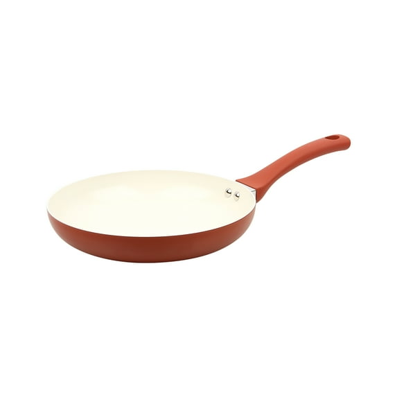 Mainstays Ceramic 10In Aluminum Nonstick Frypan Red Canyon