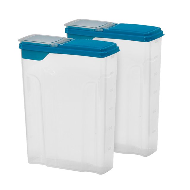 Mainstays Cereal Keeper, 2 Count, Blue