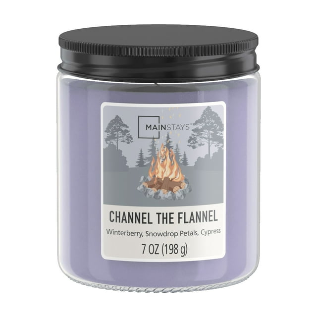 Mainstays Channel the Flannel Scented Candle Twist Lid, 7 oz. Single