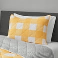 thumbnail image 1 of Mainstays Check Yellow Gingham Polyester Pillow Sham, Standard (1 Count), 1 of 5