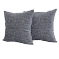 thumbnail image 1 of Mainstays Chenille Decorative Square Throw Pillow, 18" x 18", 2 Pack, Grey, 1 of 3
