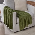 thumbnail image 1 of Mainstays Chenille Throw Blanket, Mossy Green, 50 x 72 in, 1 of 6