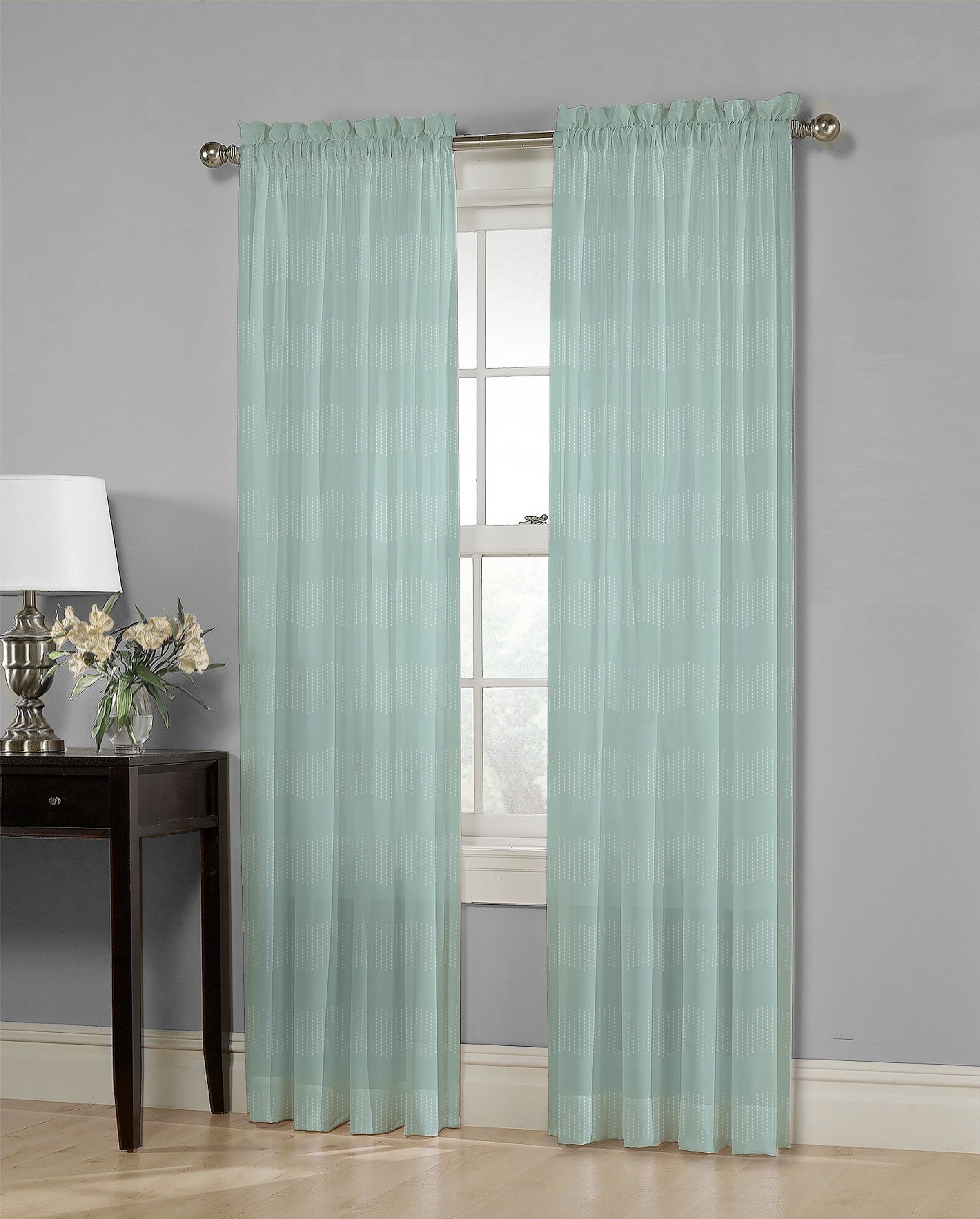 Mainstays Chevron Stitch Curtain Panel