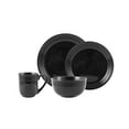 thumbnail image 1 of Mainstays Chiara Black Stoneware Dinnerware Set, 16-Pieces, 1 of 8