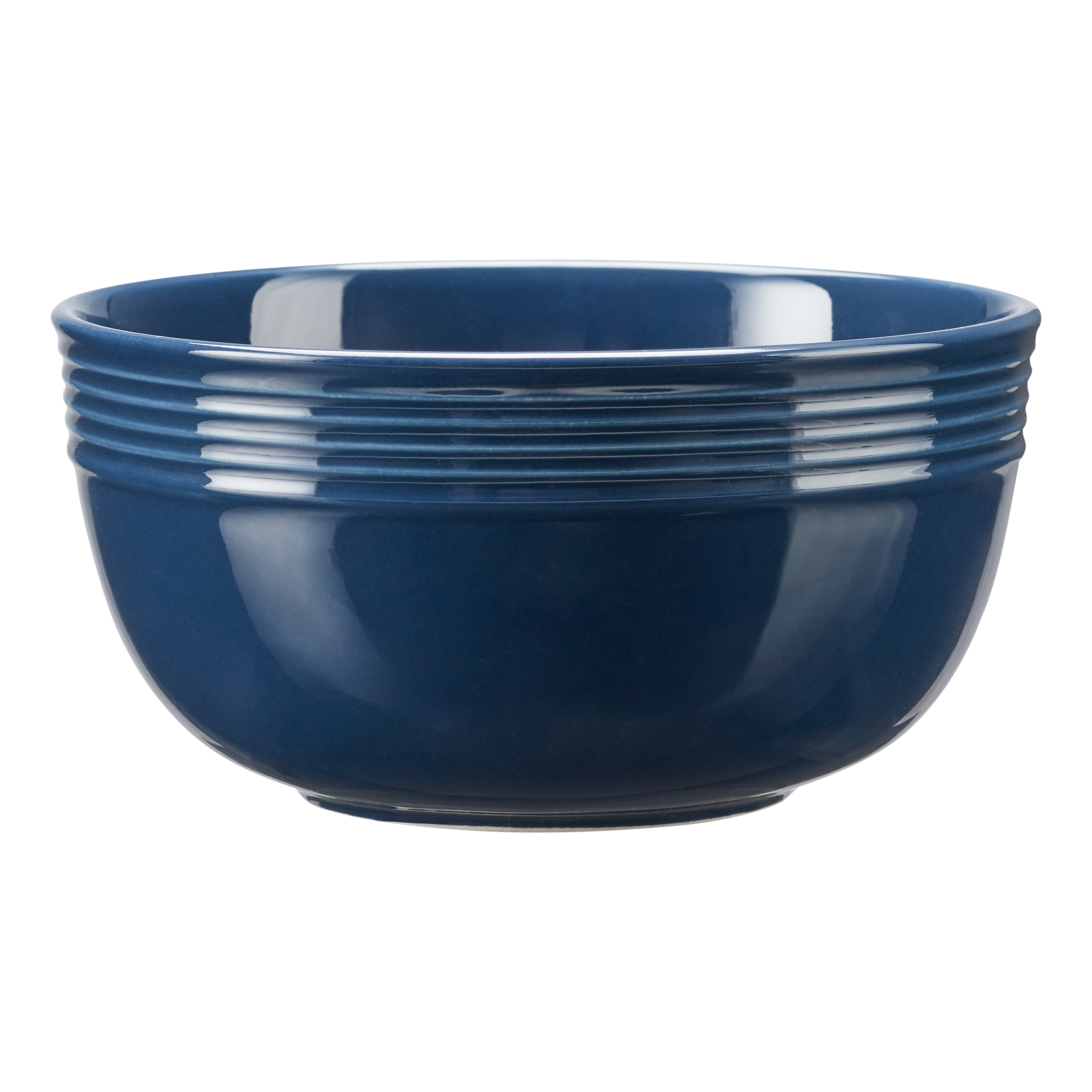 Mainstays Chiara Stoneware 6.25" Round Navy Blue Bowl - image 1 of 4