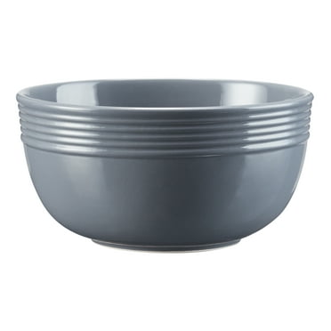 Mainstays Chiara Stoneware Round 6.25" Gray Bowl