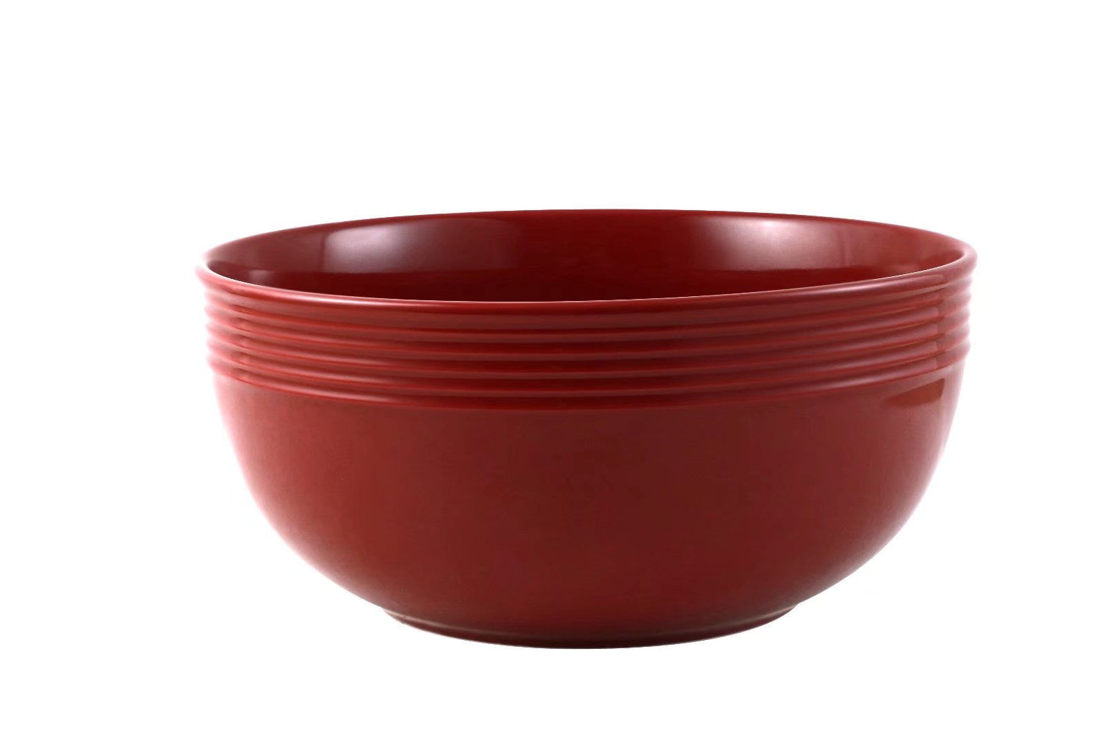 Mainstays Chiara Stoneware Round 9" Red Serve Bowl