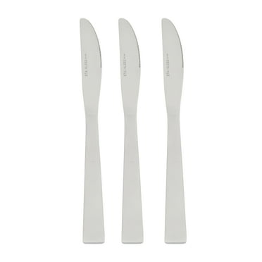 Mainstays Chiazza Stainless Steel 9" Adult Dinner Knife, Set of 3
