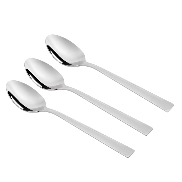 Mainstays Stainless Steel Dinner Spoon Set of 3, 7 Inch Adult