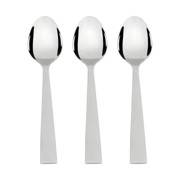 Mainstays Chiazza Stainless Steel Teaspoons, Adult 3 Piece Set ,Silver