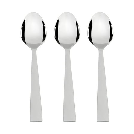Mainstays Chiazza Stainless Steel Teaspoons, Adult 3 Piece Set ,Silver