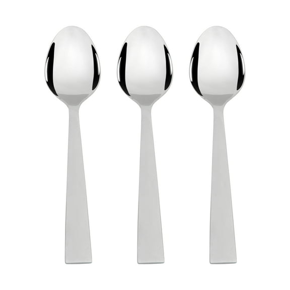 Mainstays Chiazza Stainless Steel Teaspoons, Adult 3 Piece Set ,Silver