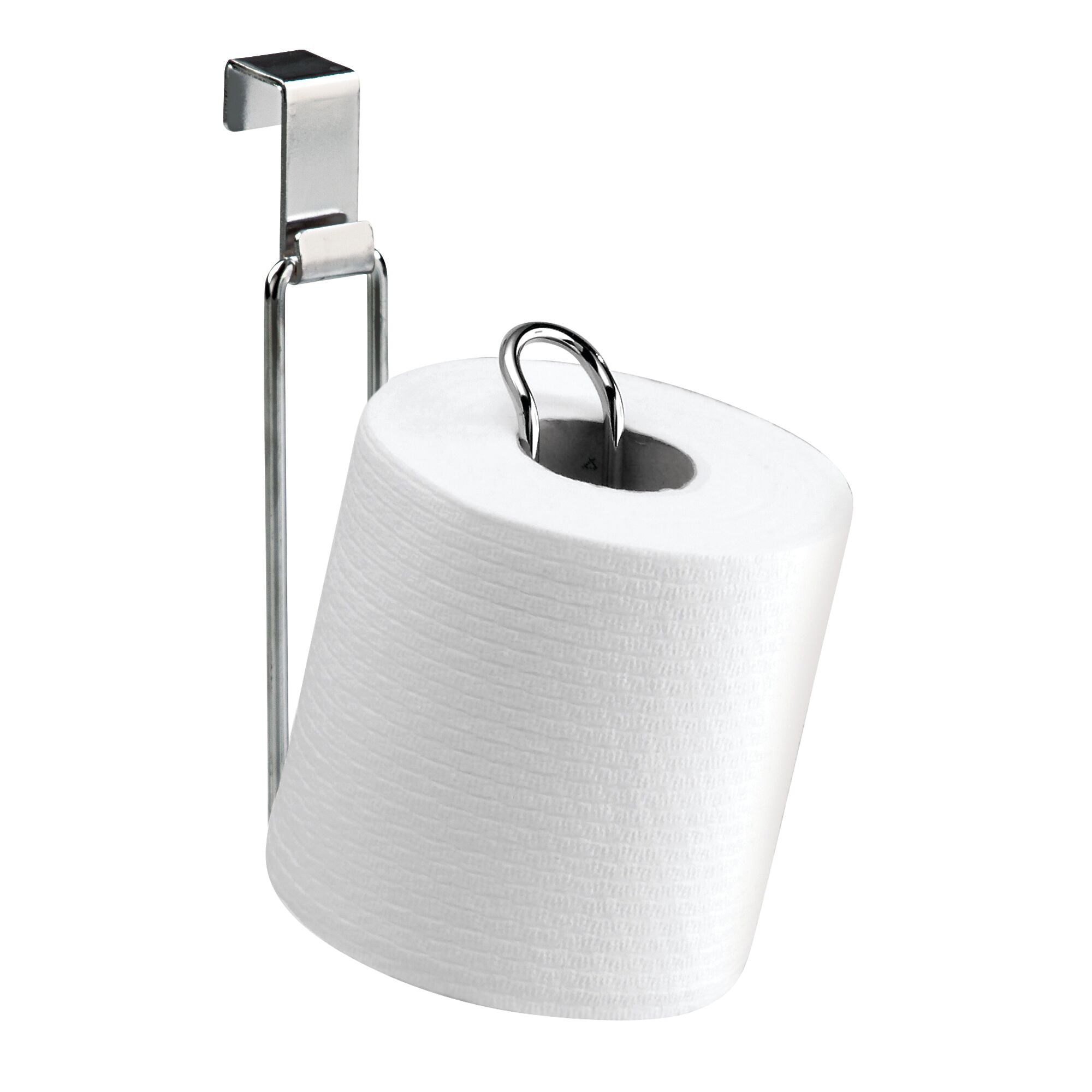 TQVAI Over The Tank Toilet Paper Roll Holder Stainless Steel Bathroom  Tissue Storage Rack, Chrome Finish