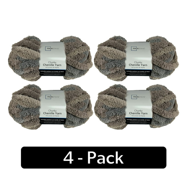 Mainstays chunky chenille yarn 31.7 yd hotsell