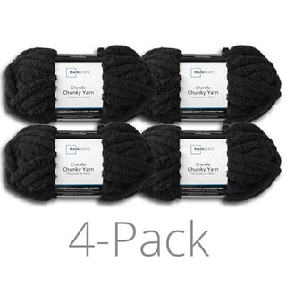 Mainstays Medium Acrylic Black Yarn, 397 yd