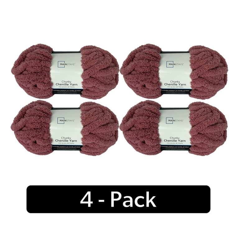 Mainstays chunky chenille yarn 31.7 yd hotsell