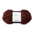 thumbnail image 1 of Mainstays Chunky Chenille Yarn, 31.7 yd, Warm Chocolate, 100% Polyester, Super Bulky, 1 of 4