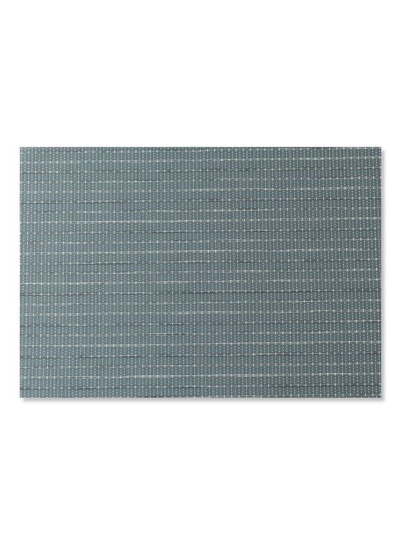 Mainstays Ciclo Woven Vinyl Table Placemat Storm 13" x 18"