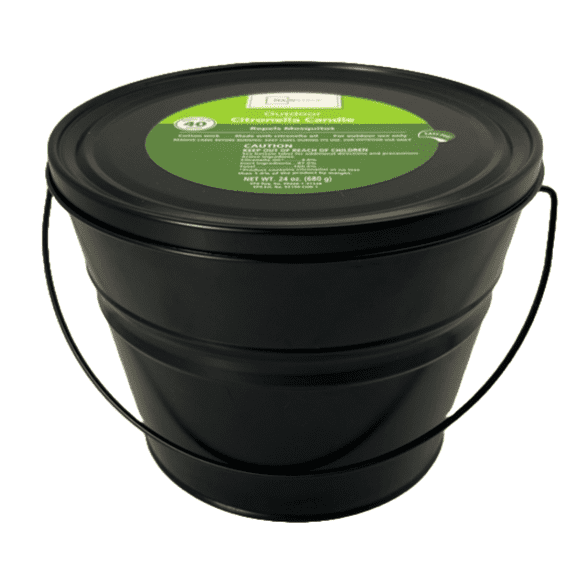 Mainstays Outdoor Citronella Candle, Black, 24 oz