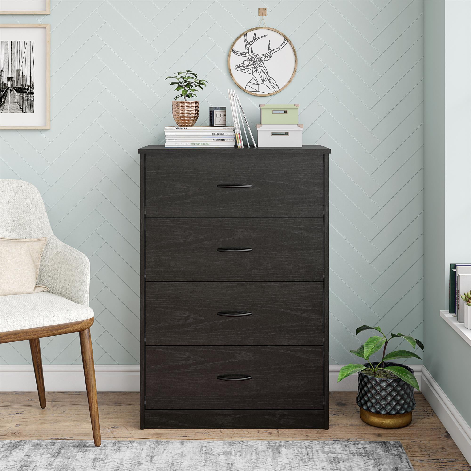Mainstays black oak dresser deals
