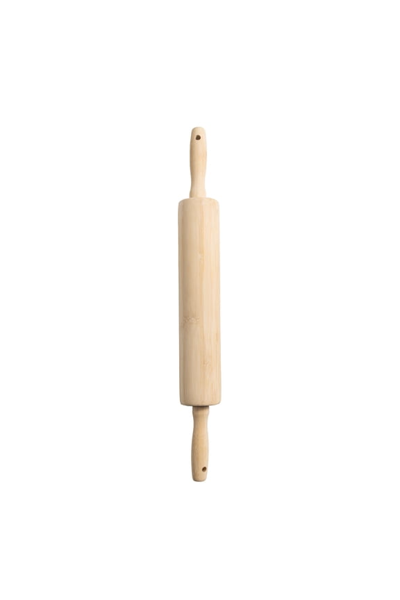 Classic Bamboo Rolling Pin, 18.3" x 2.16", Bamboo Color