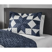 Mainstays Classic Geometric 100% Polyester Pillow Sham - Machine Washable (2 Count)