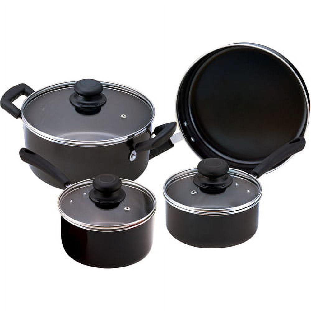Misen MK-2173 Nonstick Essentials Pots And Pans 12 Set Black New Open Box