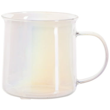 Mainstays Clear Camp Glass Mug, 18 fl oz, Heat-Resistant Borosilicate Glass