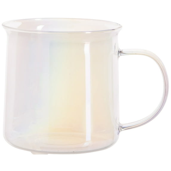 Mainstays Clear Camp Glass Mug, 18 fl oz, Heat-Resistant Borosilicate Glass