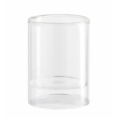 Mainstays Clear Floating Glass Home Candle Holder Small