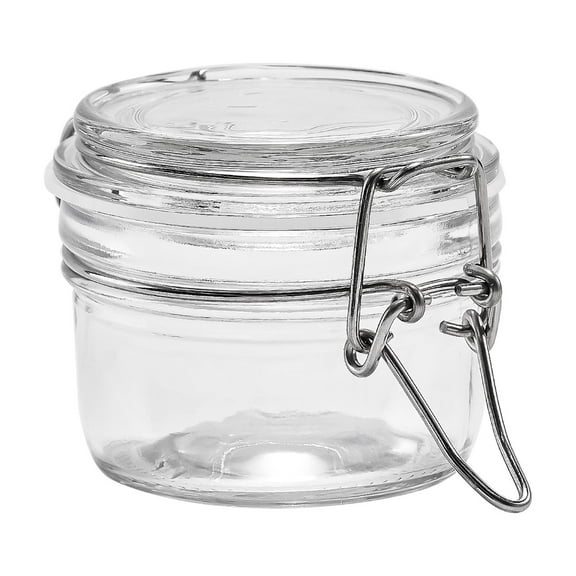 Mainstays Clear Glass Airtight with Lid Cereal Food Storage Jar