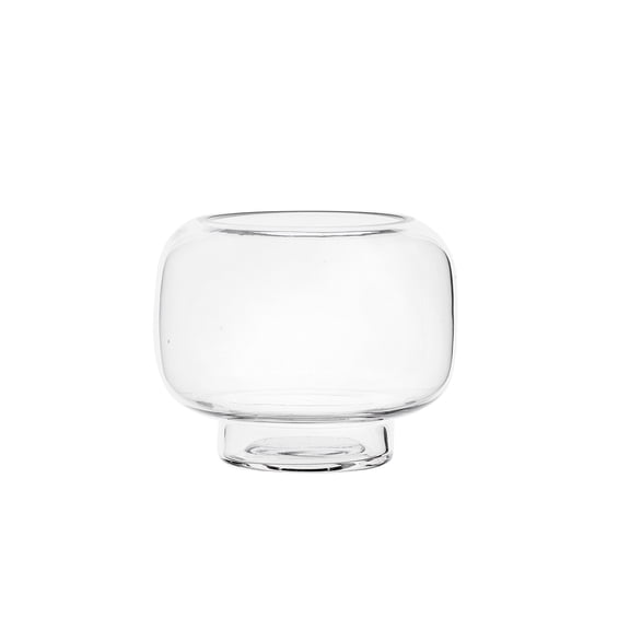 Mainstays 5.2" Clear Glass Hurricane Home Pillar Candle Holder Small