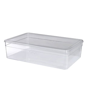 Mainstays Clear Glossy Plastic Closet Storage Shoe Organizer Boot Box with Lid for Shoe Storage