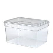 Mainstays Clear Glossy Plastic Extra Tall Shoe Box with Lid