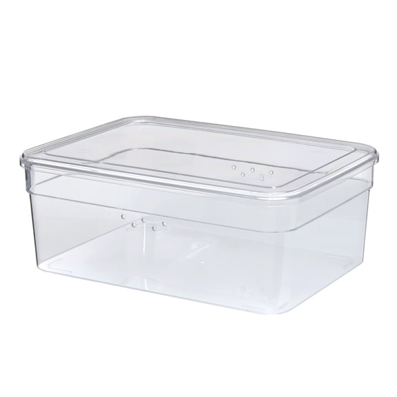 Mainstays Clear Glossy Plastic Extra Wide Shoe Box with Lid ,  Adult Size