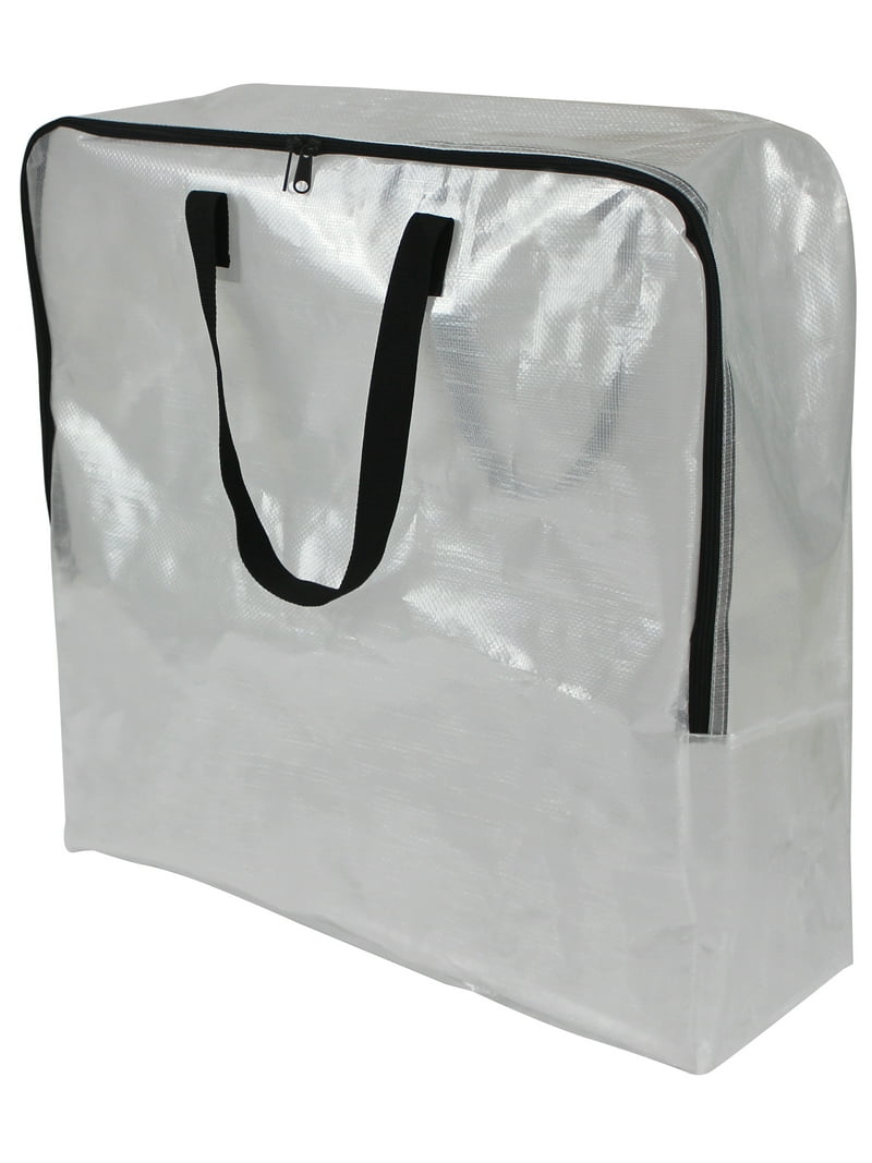 Mainstays Heavy Duty Slim Storage and Moving Bag, Clear, 24 Gallon