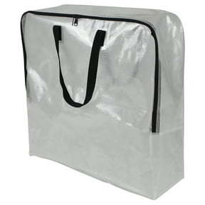 Mainstays Clear 24 Gallon Slim Storage and Moving Bag with Zipper Closure and Dual Carry Handles