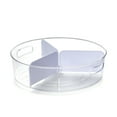 thumbnail image 1 of Mainstays Clear Lazy Susan Turntable with Removable Dividers, 1 of 9