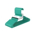 thumbnail image 1 of Mainstays Durable Plastic Clothing Hangers, 18 Pack, Green Dream, 1 of 4
