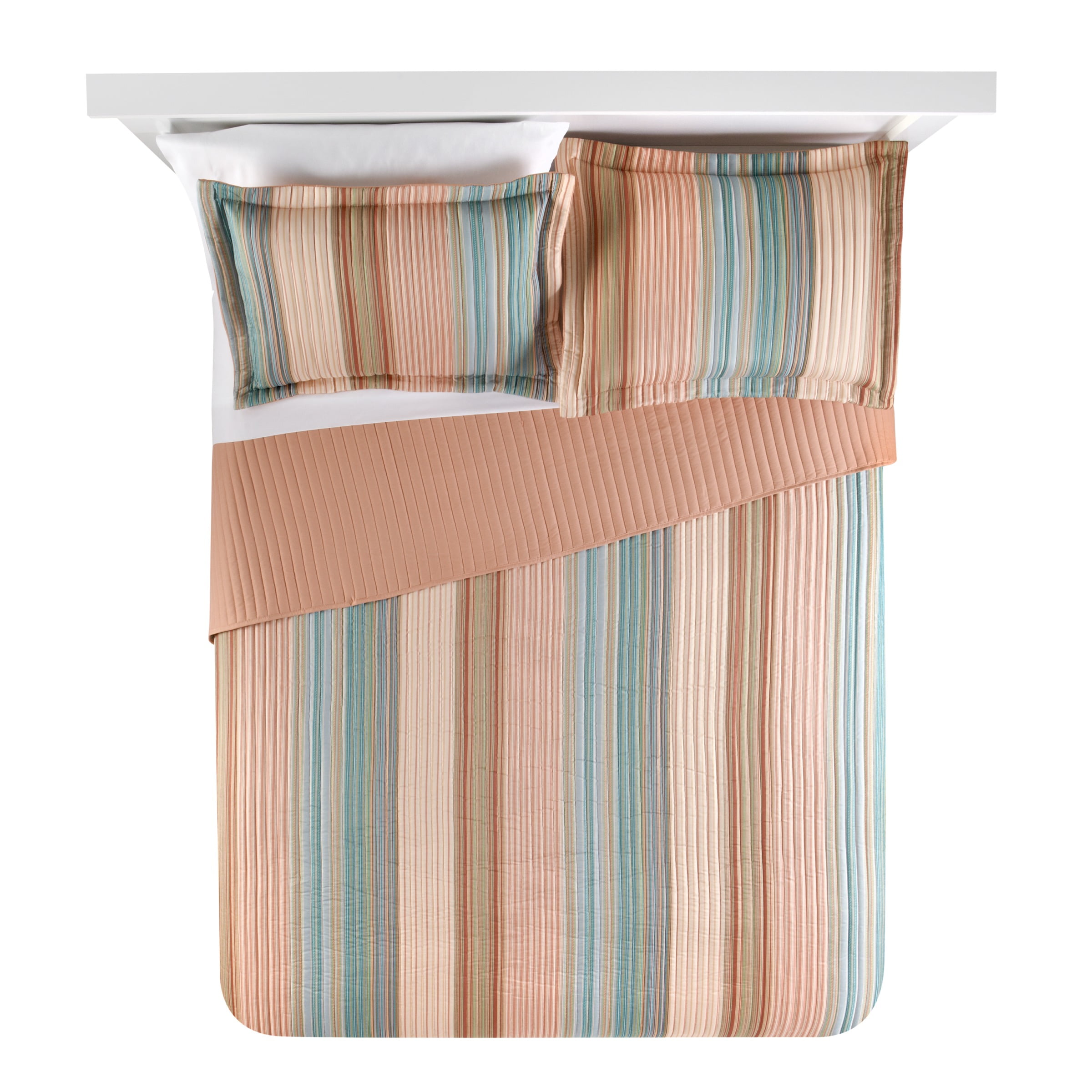 Mainstays Coastal Stripe Quilt - Walmart.com