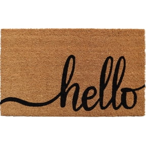 Mainstays Hello Coir Doormat, 18 in x 30 in