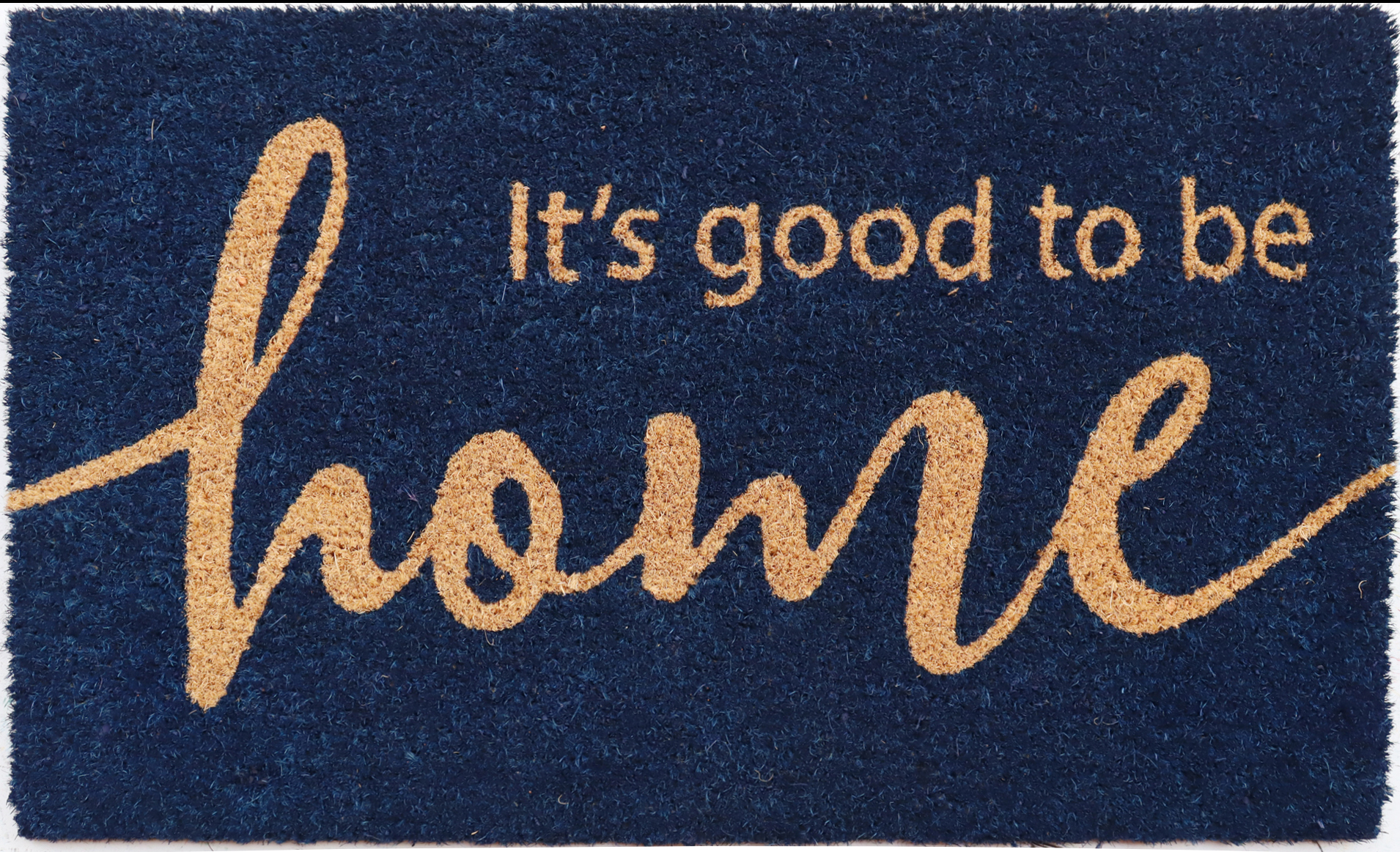 Mainstays Good To Be Home navy coir doormat