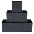 Mainstays Collapsible Cube Fabric Storage Bins (10.5" x 10.5"), 6 Pack