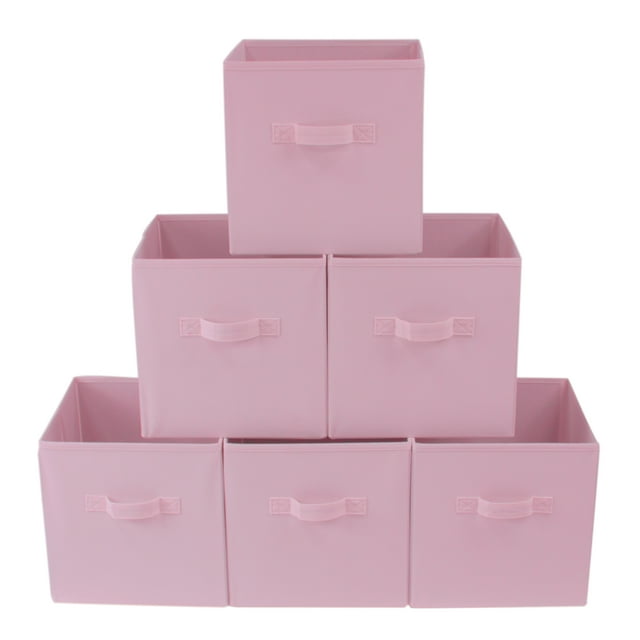 Mainstays Collapsible Cube Fabric Storage Bins (10.5
