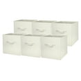 thumbnail image 1 of Mainstays Collapsible Cube Fabric Storage Bins (10.5" x 10.5"), Vanilla Dream, 6 Pack, 1 of 6