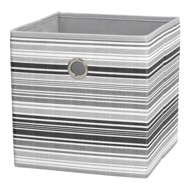 Mainstays Collapsible Fabric Cube Storage Bin (10.5" x 10.5"), Black